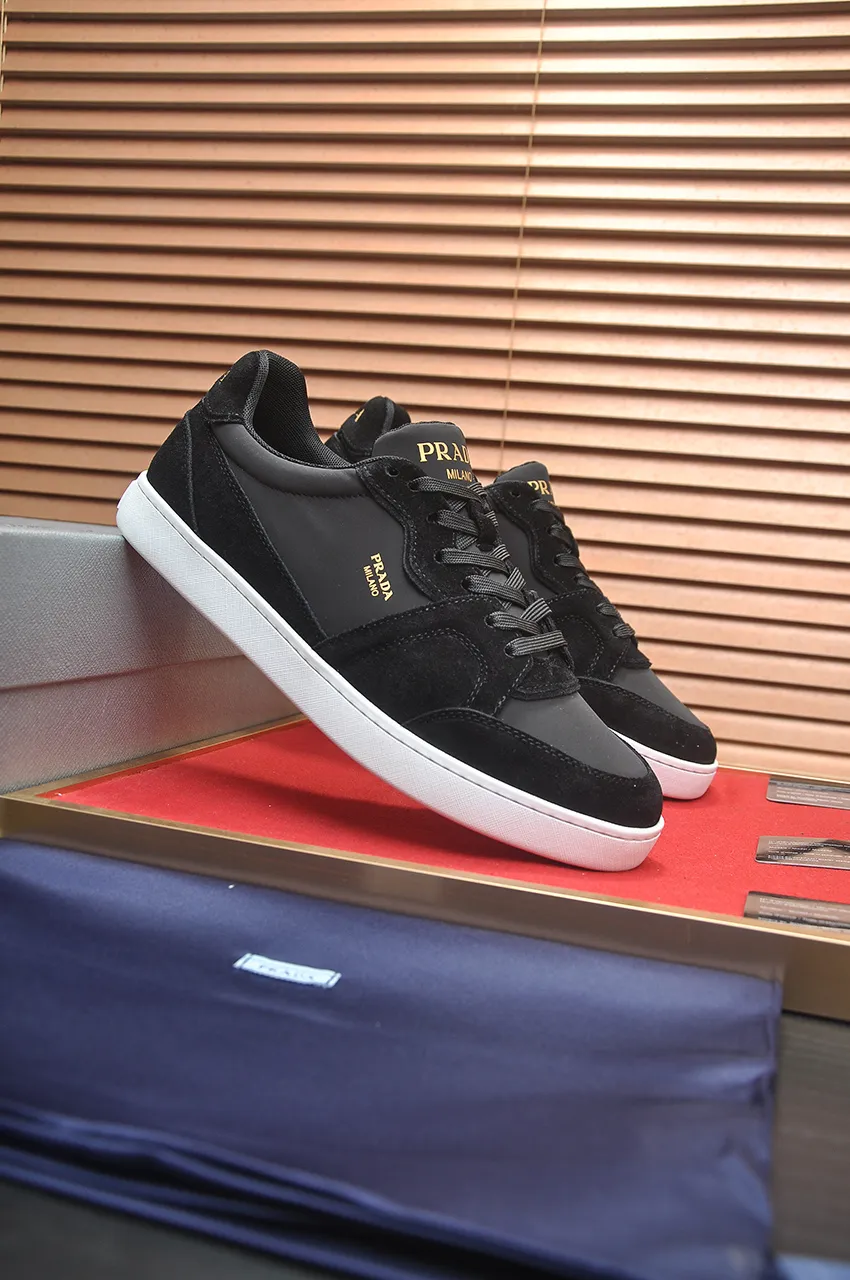 Men's shoes 💰580💶【PRADA】Top original, new season, high quality original goods, top imported calfskin with original imported glue, imported cowhide inside with original cowhide feet, original outsole! Quality guaranteed! Code 38-45 (45 customized)
